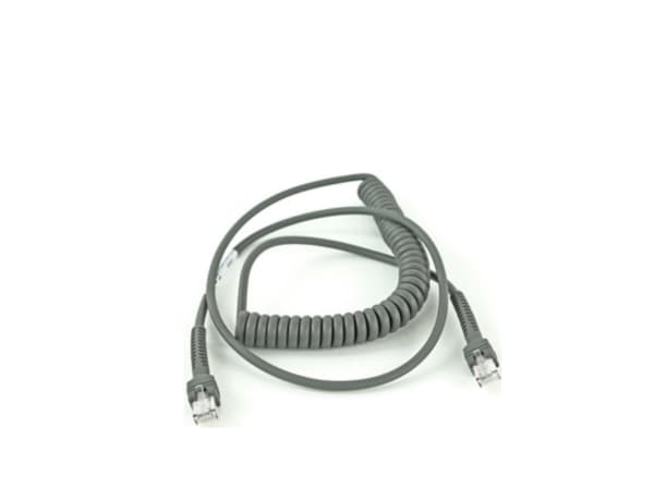 Zebra RS232 Cable - Seriell kabel - 1.83 m - rullet sammen - for Zebra DS4308, DS4608, DS6878, DS7708, DS8108, DS8178, DS9208, DS9308, DS9808, DS9908