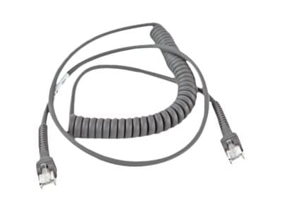 Zebra RS232 Cable - Seriell kabel - 1.83 m - rullet sammen - for Zebra DS4308, DS4608, DS6878, DS7708, DS8108, DS8178, DS9208, DS9308, DS9808, DS9908