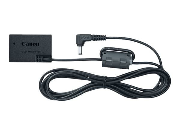 Canon DR-E18 - DC-kopler - for EOS 200, 750, 77, 8000, 850, 9000, Kiss X10, Kiss X8i, Kiss X9, Rebel SL2, Rebel T8i Sort