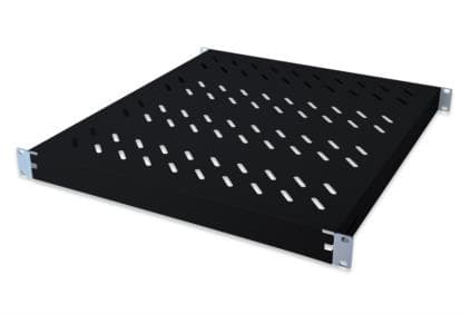 DIGITUS - Hylla för rack - svart, RAL 7035 - 1U - 19"