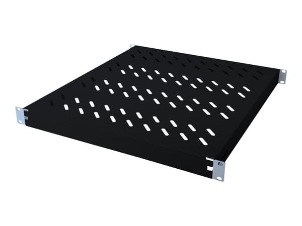DIGITUS - Hylla för rack - svart, RAL 7035 - 1U - 19"