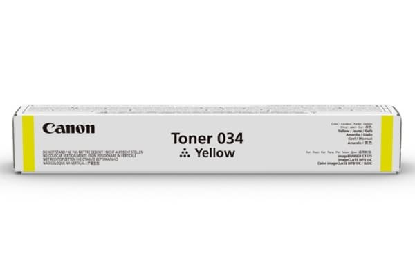 Canon 034 - Gul - original - tonerpatron - for ImageCLASS MF810Cdn, MF820Cdn; imageRUNNER C1225, C1225iF