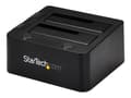 Miniatyrbilde 1 av 5: StarTech.com Dual-Bay USB 3.0 to SATA and IDE Hard Drive Docking Station, USB Hard Drive Dock, External 2.53.5 SATA III and IDE (40 pin) SSDHDD Docki