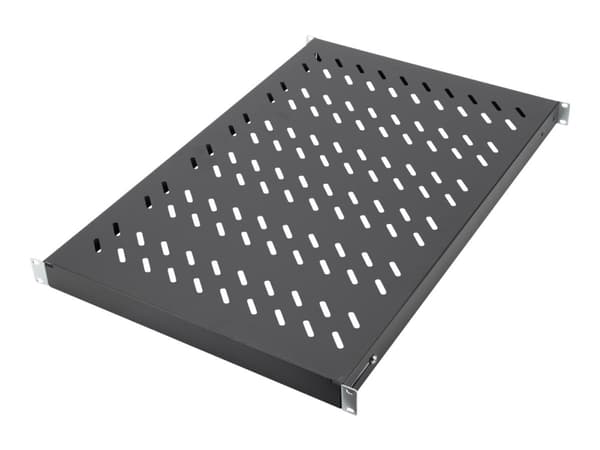 DIGITUS - Rack-hylle - RAL 9005, svart - 1U - 19"