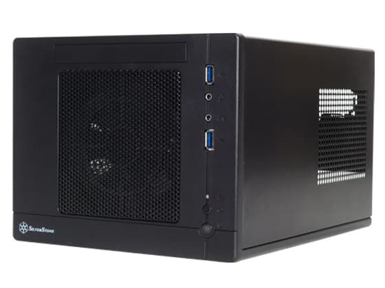 SilverStone SUGO SG05-Lite - Tower - Mini-DTX - ingen strömförsörjning - svart - USB/ljud