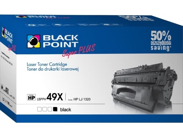 Black Point Super Plus - Svart - kompatibel - tonerpatron (alternativ for: HP Q5949X) - for HP LaserJet 1160, 1160Le, 1320, 1320n, 1320nw, 1320t, 132