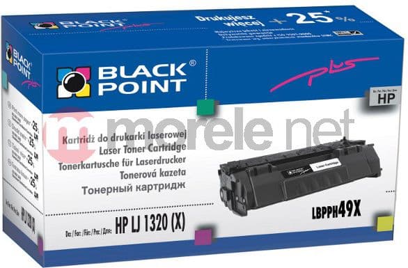 Black Point Super Plus - Svart - kompatibel - tonerpatron (alternativ for: HP Q5949X) - for HP LaserJet 1160, 1160Le, 1320, 1320n, 1320nw, 1320t, 132