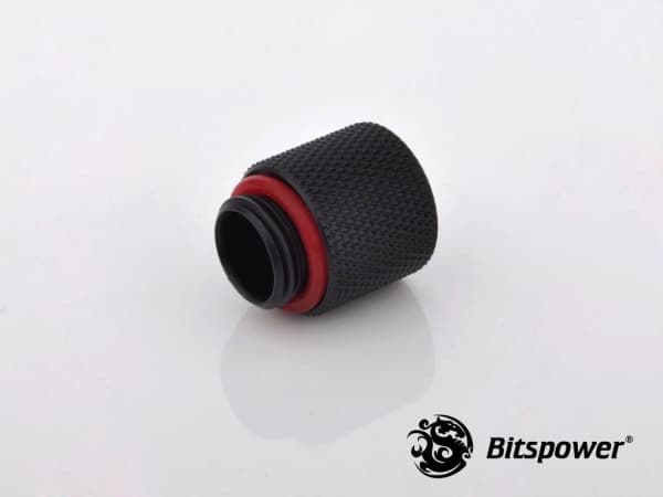 Bitspower BP-CBWP-C60, Forlenger, Messing, Sort, Rød, 1/4", 15 mm