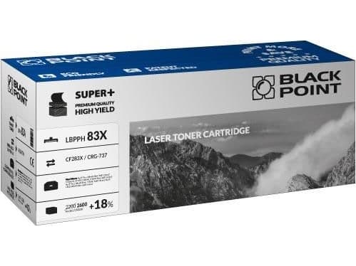 Black Point - Svart - kompatibel - tonerpatron (alternativ for: Canon CRG-737, HP CF283X) - for HP LaserJet Pro M201, M202, MFP M125, MFP M127, MFP M