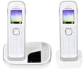 Miniatyrbild 2 av 5: Panasonic KX-TGJ322GW - Trådlös telefon - svarssysten med nummerpresentation - DECT - vit + 1 extra handuppsättning