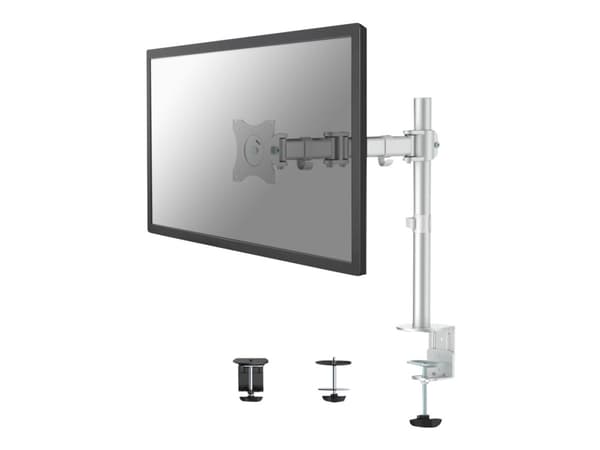 Neomounts NM-D135 - Monteringssett - full bevegelse - for LCD-skjerm - sølv - skjermstørrelse: 10"-30" - klemmemonterbar, malje, skrivebordsmonterbar Sølv