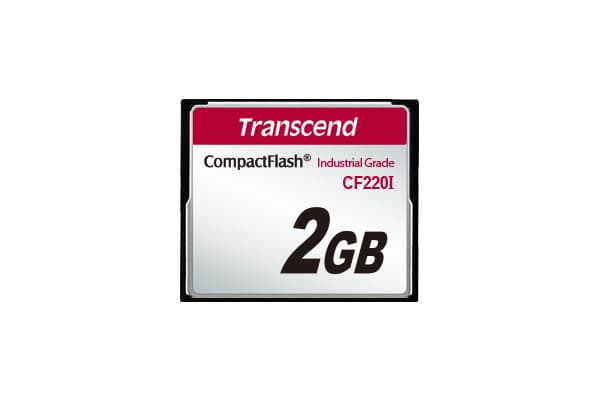 Transcend CF220I Industrial Temp - Flash-minneskort - 2 GB - CompactFlash