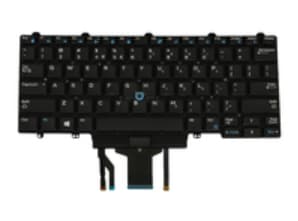 Dell - Ersättningstangentbord för bärbar dator - bakgrundsbelyst - USA, internationellt - för Latitude E7450