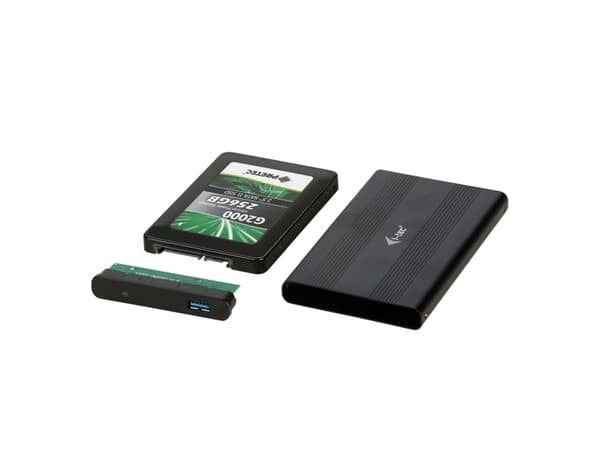 i-tec Advance MYSAFEU312, HDD-/SSD-kotelo, 2.5", SATA, Serial ATA II, Serial ATA III, 5 Gbit/s, USB-liitettävyys, Musta