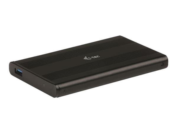 i-Tec MySafe AluBasic Advance - Lagringspakning - 2,5" - SATA 6Gb/s - USB 3.0 Sort