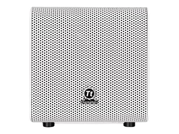 Thermaltake Core V1 Snow Edition - Tower - mini ITX - genomskinlig sidopanel - ingen strömförsörjning (PS/2) - vit - USB/ljud