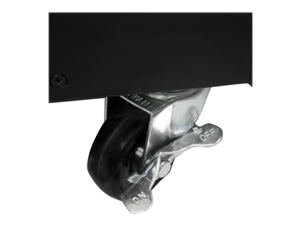 StarTech.com 9U Open Frame Rack with Wheels - 4 Post 23" Deep Portable Open Frame Cabinet for 19" Network, Data & Server Equipment - 220 lbs capacity