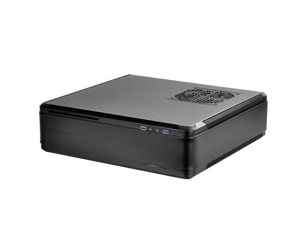 SilverStone Fortress FTZ01 - Tower - Mini-DTX - ingen strømforsyning (SFX12V) - svart - USB/lyd