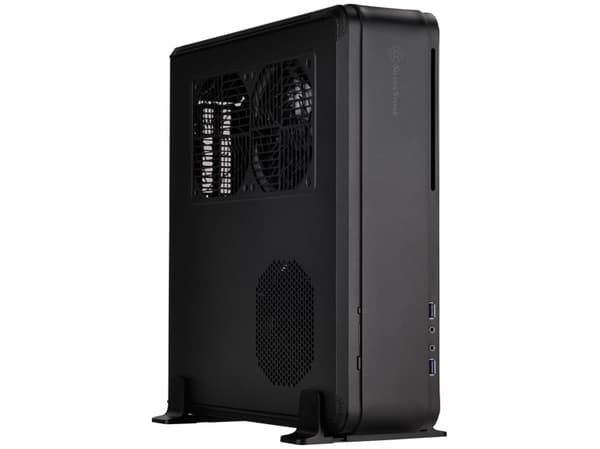 SilverStone Fortress FTZ01 - Tower - Mini-DTX - ingen strømforsyning (SFX12V) - svart - USB/lyd