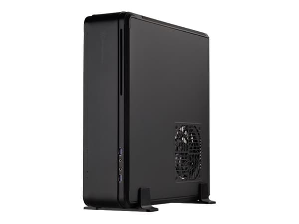 SilverStone Fortress FTZ01 - Tower - Mini-DTX - ingen strömförsörjning (SFX12V) - svart - USB/ljud