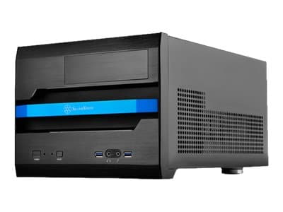 SilverStone SUGO SG12 - Tower - micro ATX - ingen strømforsyning (ATX / PS/2) - svart - USB/lyd Sort