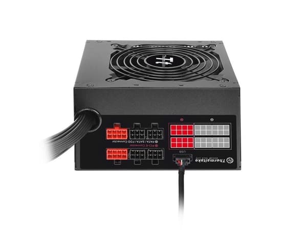 Thermaltake SPG-600DH2CCB, 600 W, 100 - 240 V, 720 W, 47 - 63 Hz, 9 A, Aktiivinen