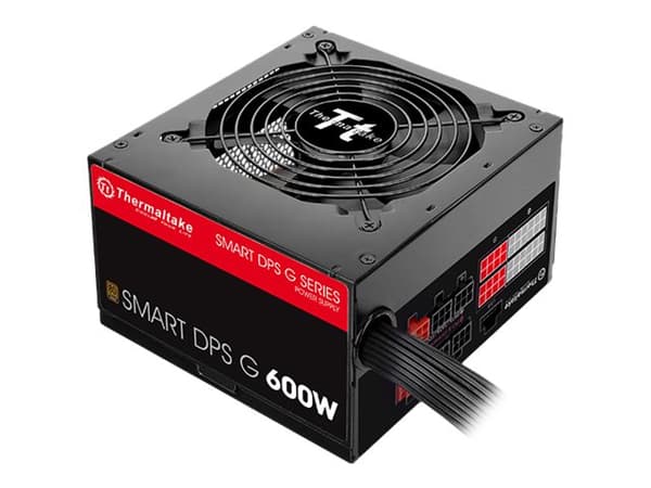 Thermaltake SPG-600DH2CCB, 600 W, 100 - 240 V, 720 W, 47 - 63 Hz, 9 A, Aktiivinen musta, Punainen