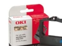 OKI - Sort - print-bånd - Microline 590, 590 Elite, 591, 591 Elite -laitteisiin