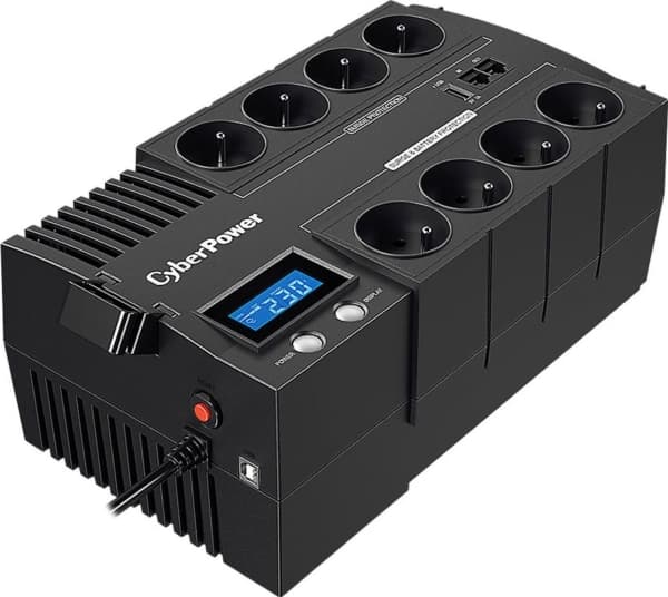 CyberPower BRICs II BR1200ELCD - UPS - AC 230 V - 720 Watt - 1200 VA - 5,5 At - USB - utgangskontakter: 8