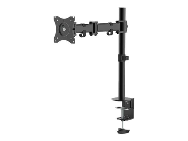 Neomounts NM-D135 - Monteringssett - full bevegelse - for LCD-skjerm - svart - skjermstørrelse: 10"-30" - klemmemonterbar, malje, skrivebordsmonterba Sort
