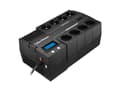 Miniatyrbilde 5 av 5: CyberPower BRICs II BR700ELCD - UPS - AC 230 V - 420 watt - 700 VA - 7 Ah - USB - utgangskontakter: 8