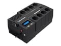 Miniatyrbilde 1 av 5: CyberPower BRICs II BR700ELCD - UPS - AC 230 V - 420 watt - 700 VA - 7 Ah - USB - utgangskontakter: 8