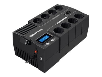 CyberPower BRICs II BR700ELCD - UPS - AC 230 V - 420 watt - 700 VA - 7 Ah - USB - utgangskontakter: 8 Sort