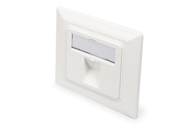 DIGITUS DN-93811 - Monteringsplate - hvit, RAL 9010 - 1 port