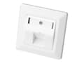 Miniatyrbilde 1 av 5: DIGITUS DN-93811 - Monteringsplate - hvit, RAL 9010 - 1 port