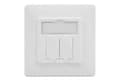 Miniatyrbild 4 av 5: DIGITUS Professional DN-93831 - Monteringsplatta - kritvit - 2 portar