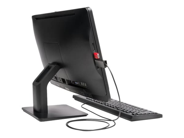 Kensington USB-portin lukko kaapelisuojalla - neliö - USB port blokker - sølv