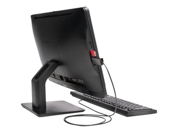 Kensington USB-portin lukko kaapelisuojalla - neliö - USB port blokker - sølv