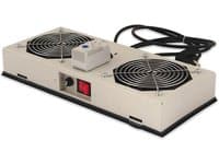 DIGITUS Professional DN-19 FAN-2-WM-I - Systemviftebrett - med 2 kjølevifter, termostat - AC 220/240 V - 19"
