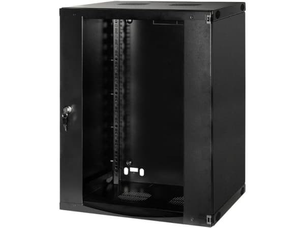 LogiLink - Skåp - väggmontering - mörkgrå, RAL 7021 - 15U - 19"