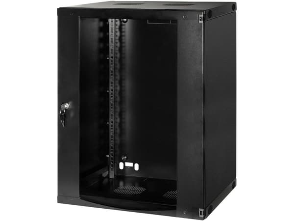 LogiLink - Skåp - väggmontering - mörkgrå, RAL 7021 - 15U - 19"