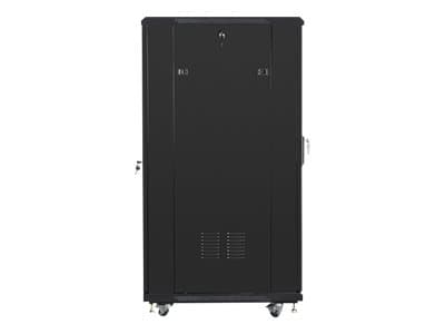 Lanberg - Rack skåp - med 2 kylfläktar - 230 V - svart, RAL 9004 - 27U - 19"