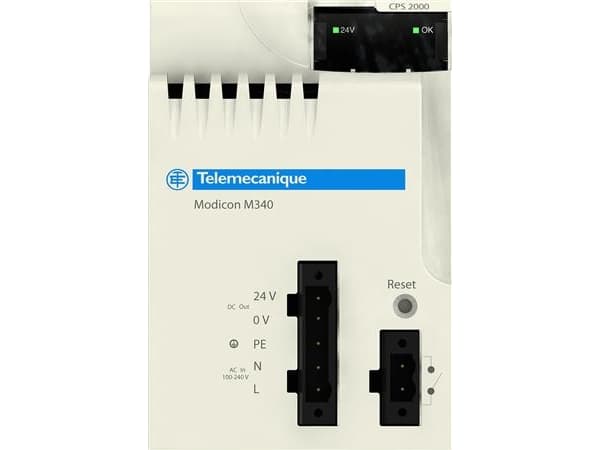 SCHNEIDER ELECTRIC Modicon M340 modul. Strømforsyning. 100-240 volt AC, 20 watt