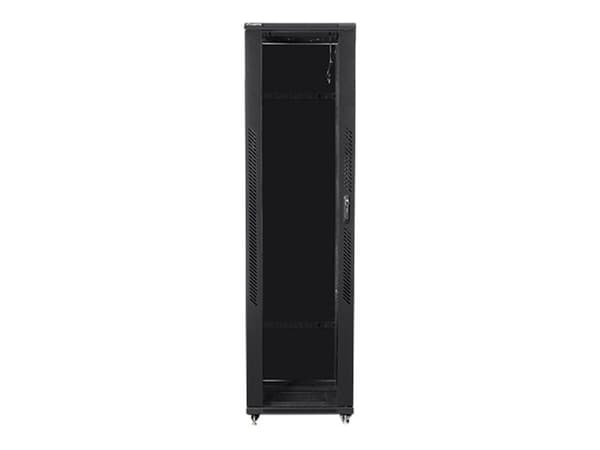 Lanberg - Rack skap - med 4 kjølevifter - 230 V - svart, RAL 9004 - 47U - 19"