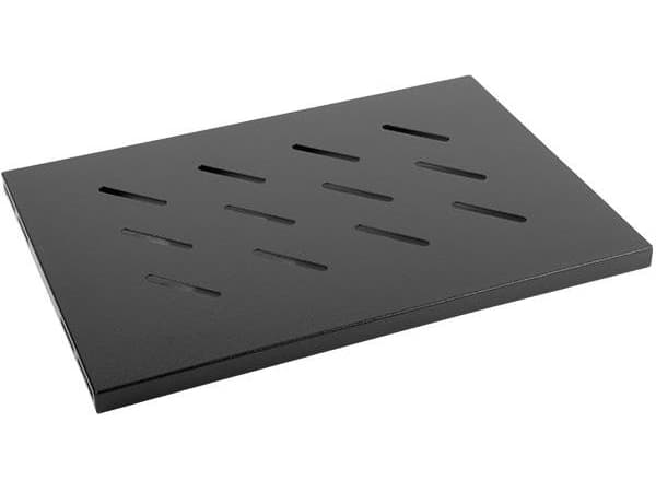 Lanberg - Rack-hylle - svart, RAL 9004 - 1U - 19"