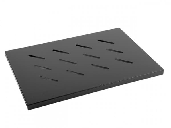 Lanberg - Rack-hylle - svart, RAL 9004 - 1U - 19"