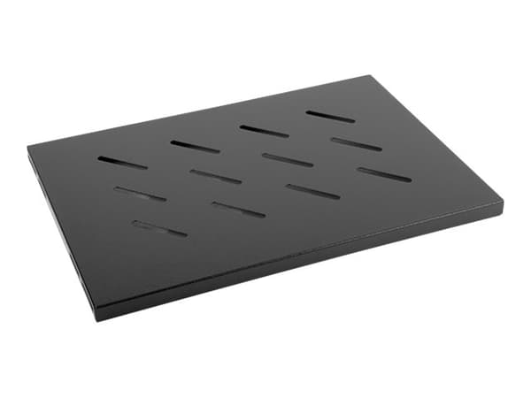 Lanberg - Rack-hylle - svart, RAL 9004 - 1U - 19"