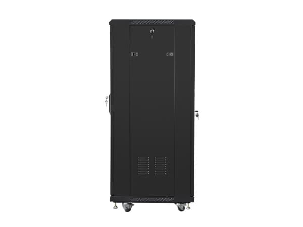 Lanberg FF01-6627-12B, Fristående rack, 27U, 800 kg, Knapplås, Kuggskenor, Justerbara fötter
