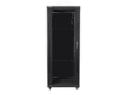 Lanberg FF01-6832-12B, Frittstående hylle, 32U, 800 kg, Nøkkellås, Rack skinner, Justerbare bein