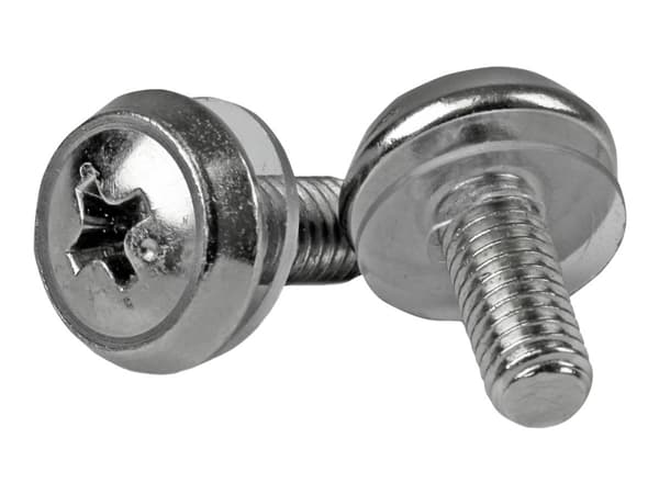 StarTech.com M5 x 12mm - Screws - 100 Pack - M5 Mounting Screws for Server Rack & Cabinet (CABSCREWSM5) - Skruvsats (paket om 100) - för P/N: RACK-18